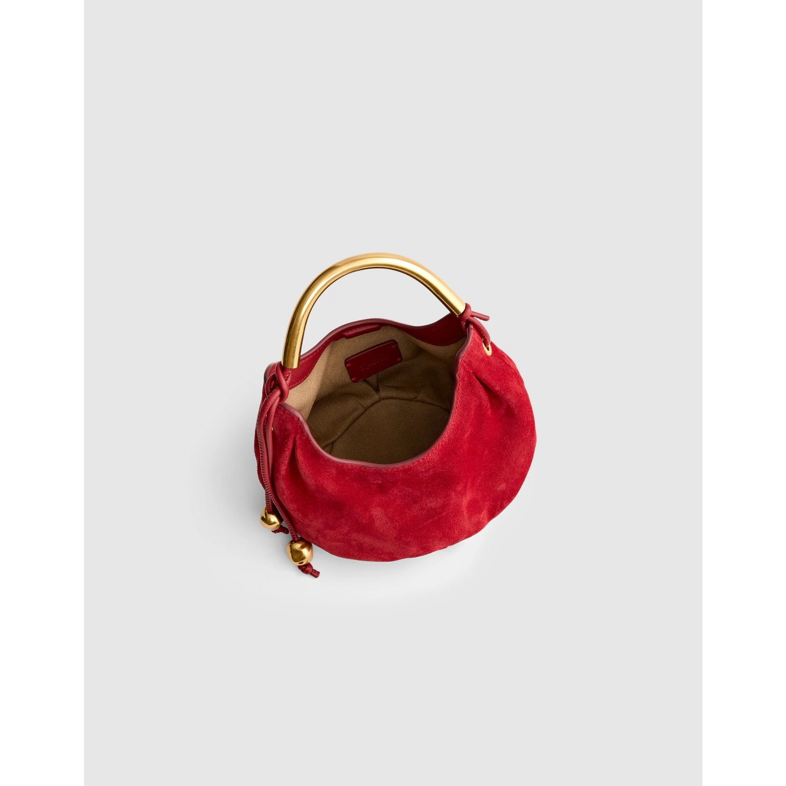 Nwt Madewell The Camren Mini Wild Cranberry Red Suede Bag — image 2 of 3